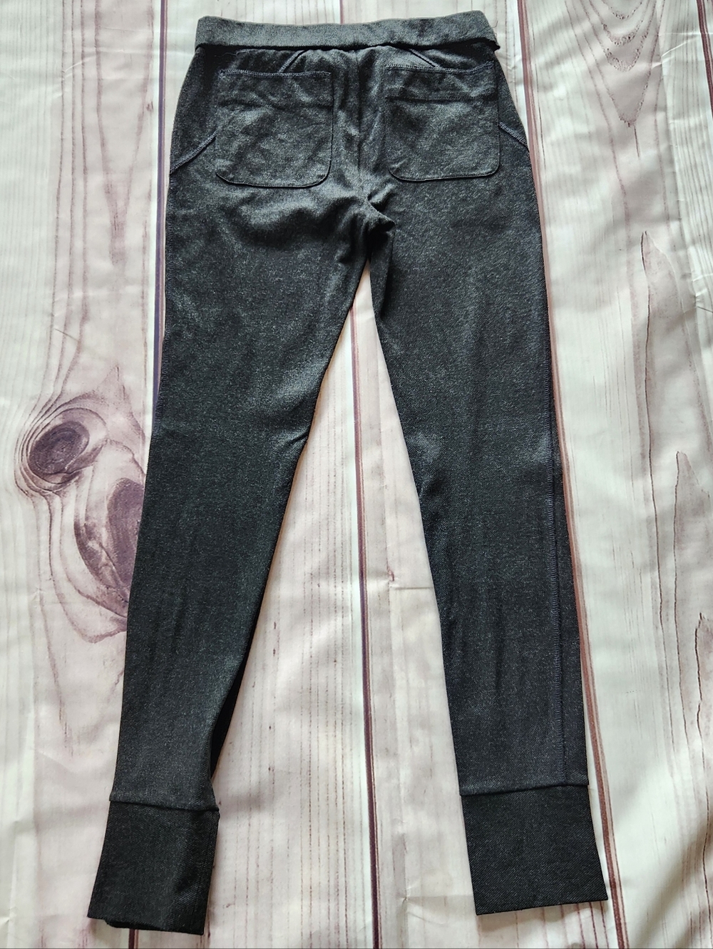 Vince Stretch Dress Pant Trouser Heather Grey Black | Women's Size M - Picture 6 of 10